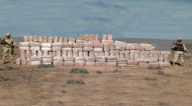 Decomisó el Ejército Mexicano dos toneladas de marihuana en pista clandestina